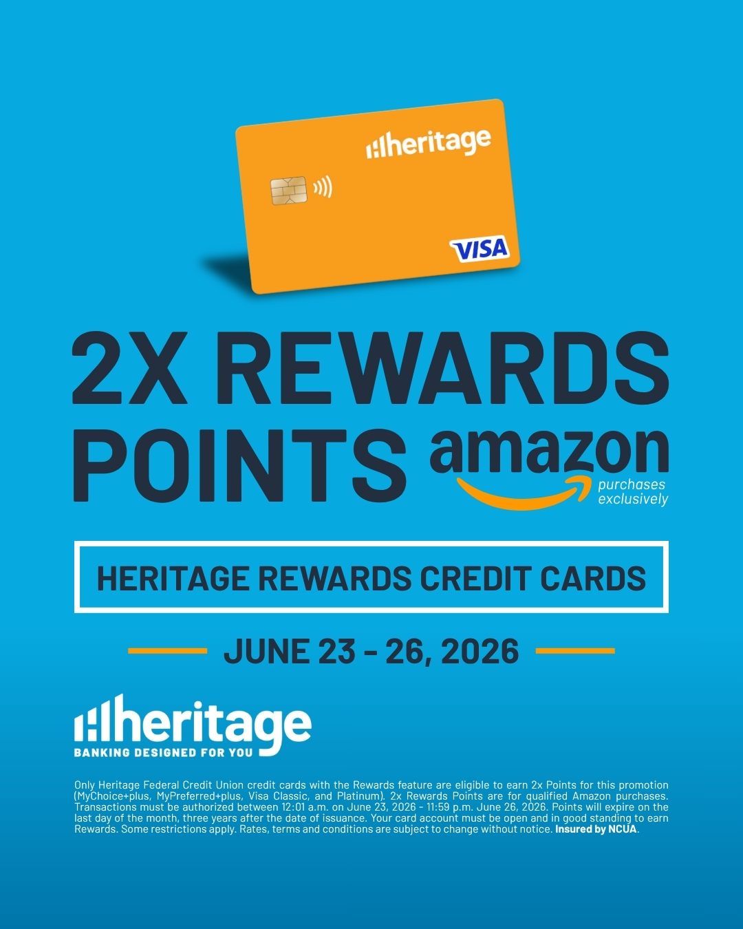2X Rewards Points on Amazon Purchases Exclusively June 23 - 26, 2026