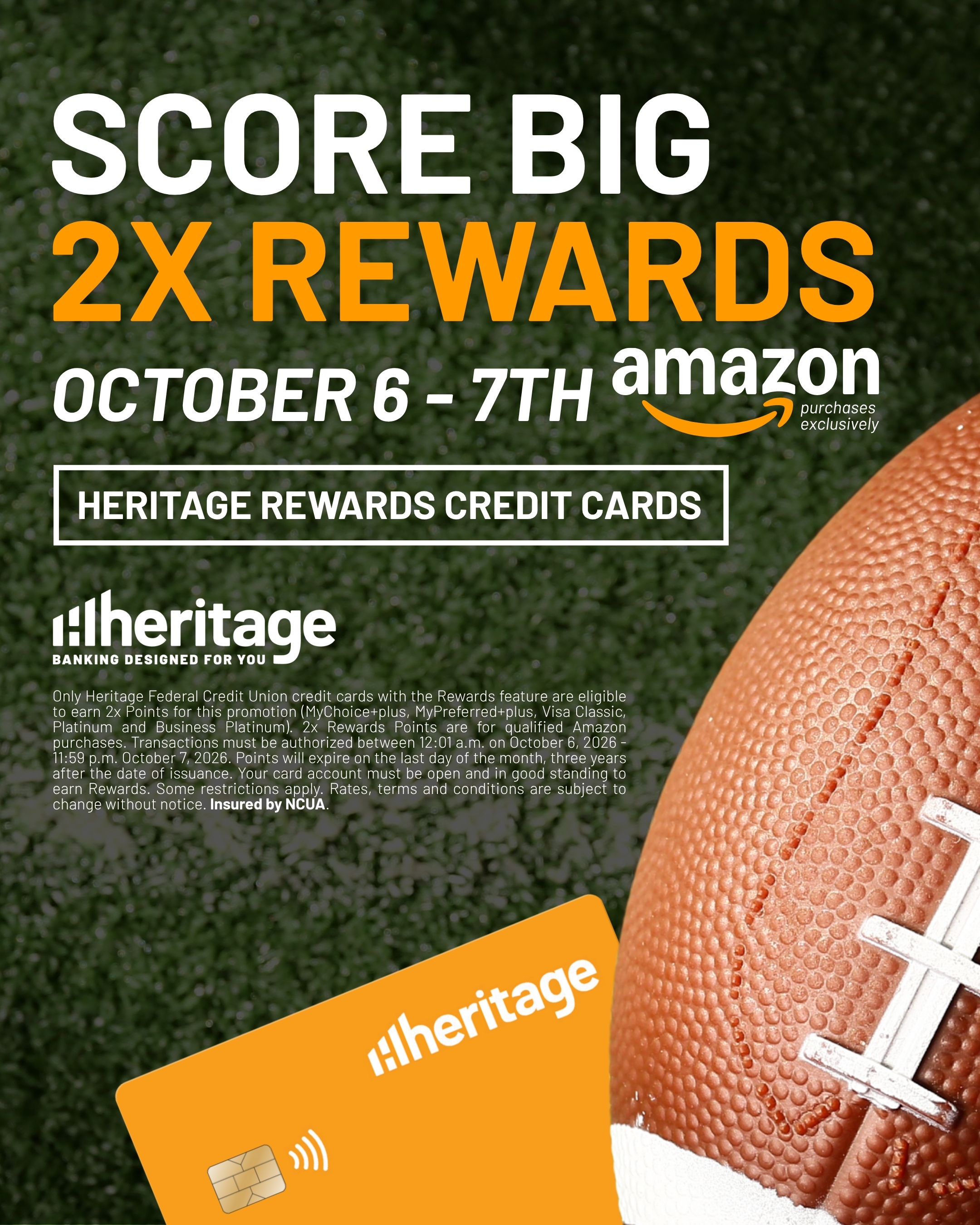 2X Rewards Points on Amazon Purchases Exclusively October 6-7, 2026